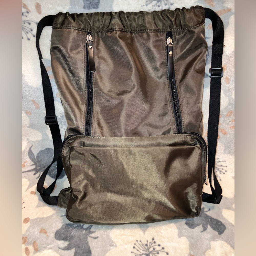 Black Rivet Nwot Drawstring Backpack - image 1